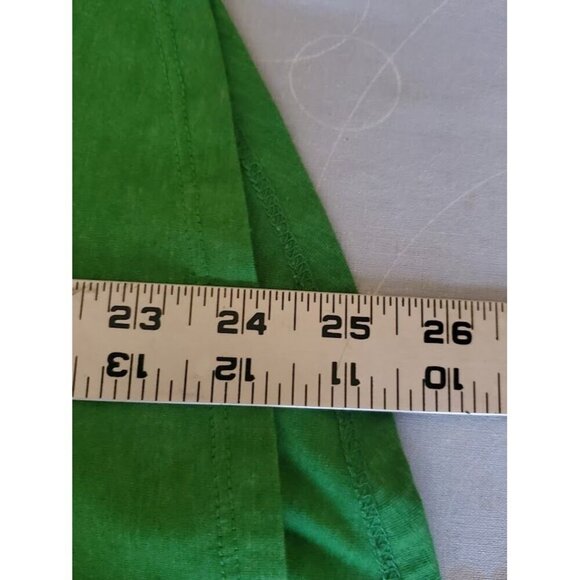 Notre Dame Women's Green V-Neck T-Shirt March On To Victory Rally L - Picture 7 of 7